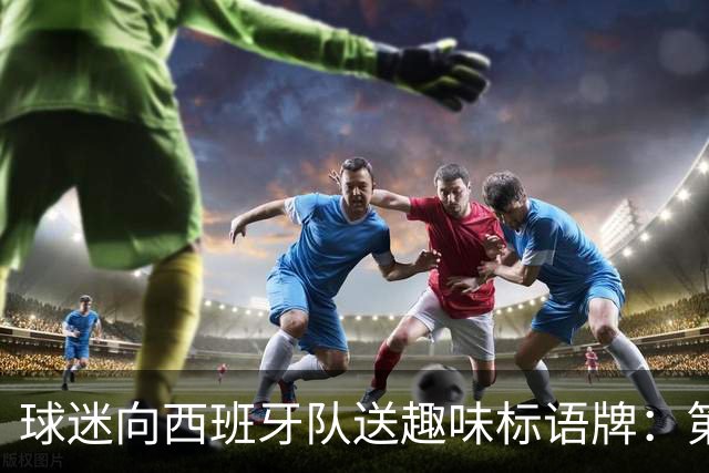 球迷向西班牙队送趣味标语牌：第七届拳击之夜，加维vs帕雷德斯